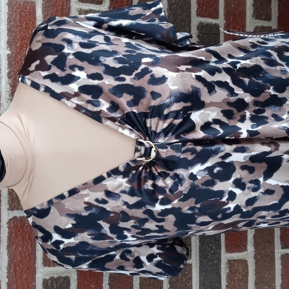 Dana Buchman leopard print top extra large - Picture 12 of 12